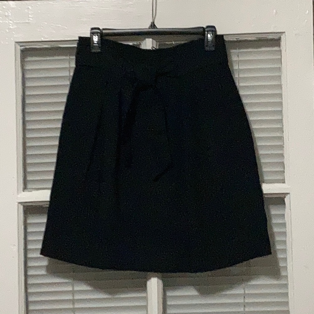 Pleated black work skirt